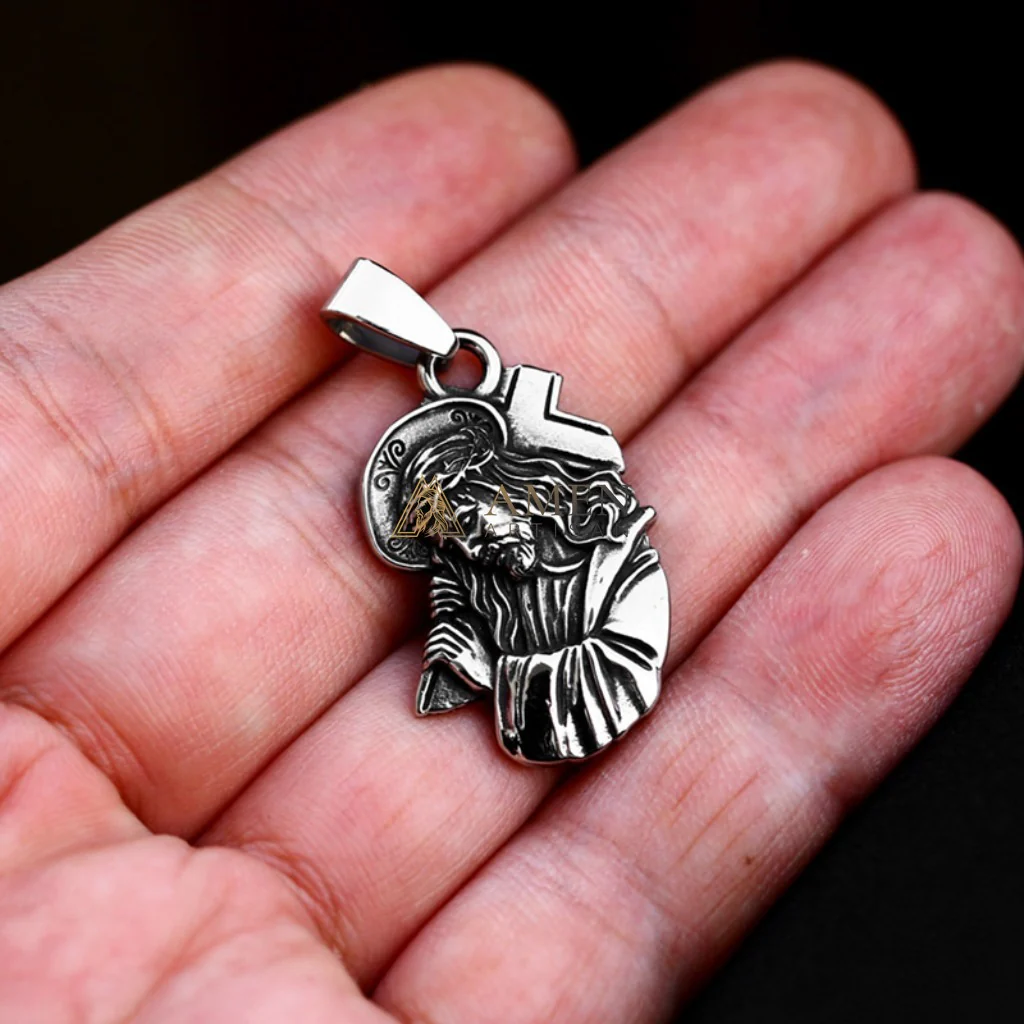 Christ of The Passion Icon Pendant Necklace Amen Artisan - Image 4