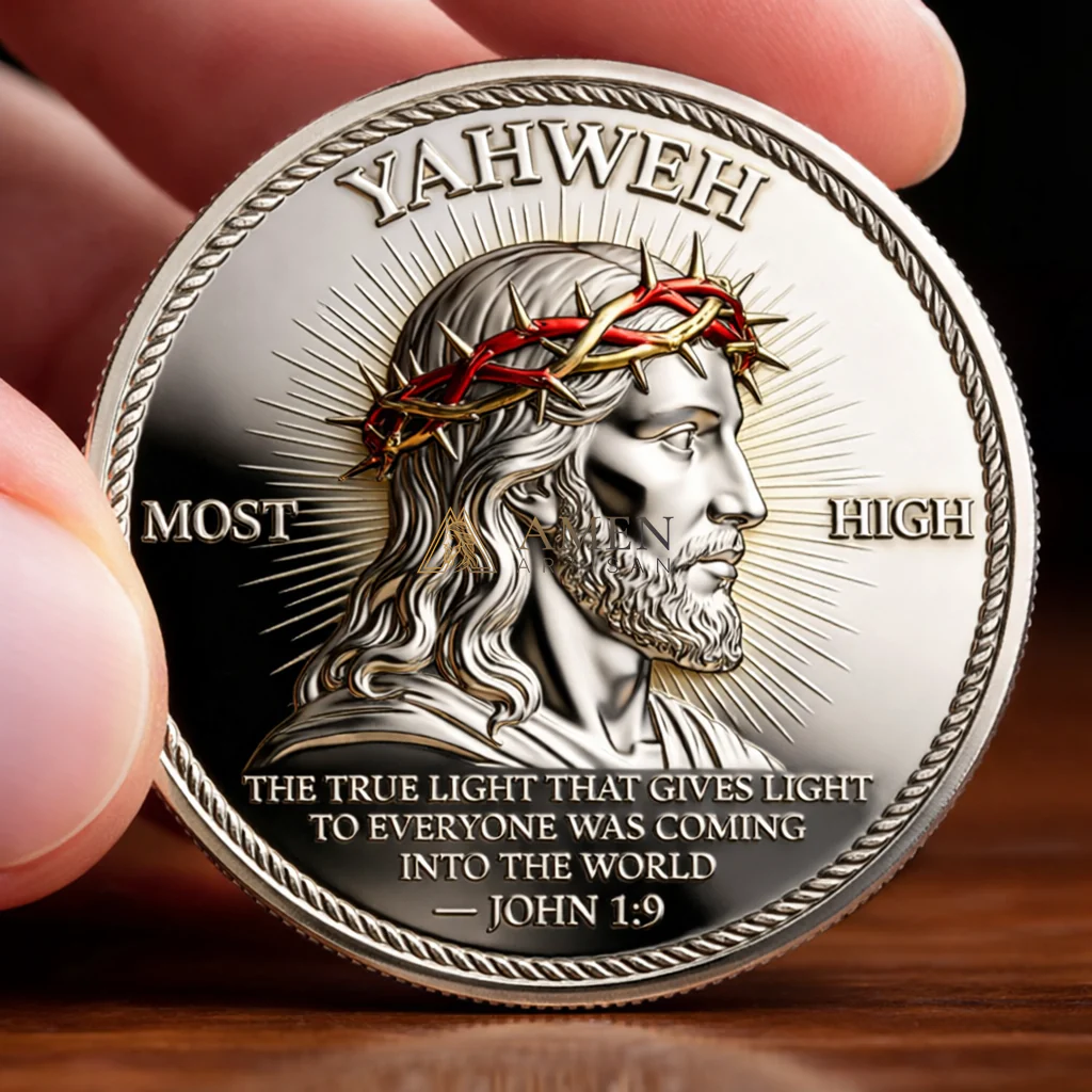 Jesus Christ Crown of Thorns Commemorative Coin Amen Artisan - Image 3