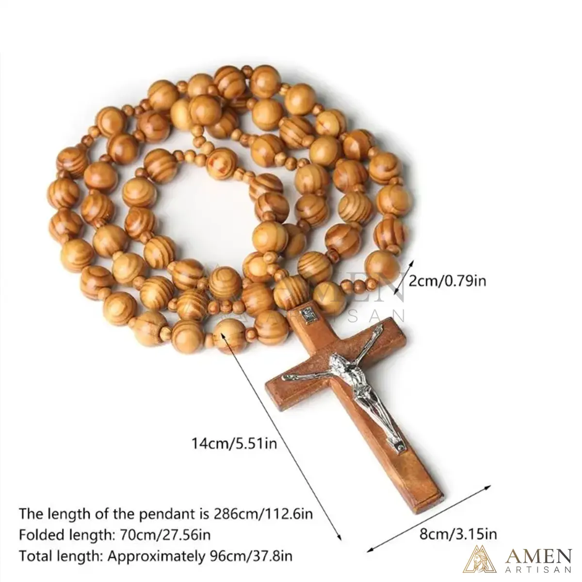 Saint Benedict Medal Wall Rosary Amen Artisan - Image 3