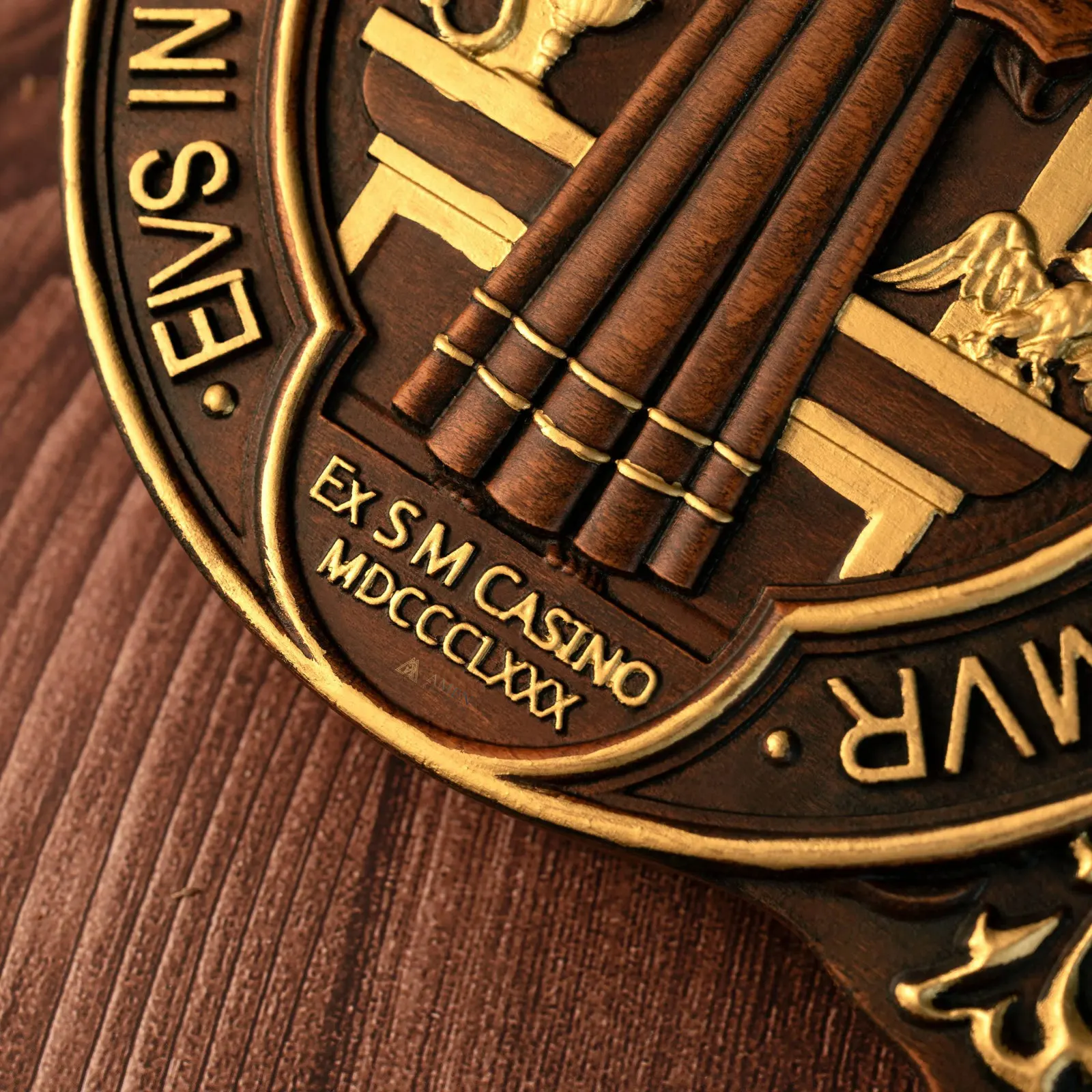 Saint Benedict Medal Wood Carving Amen Artisan - Image 4