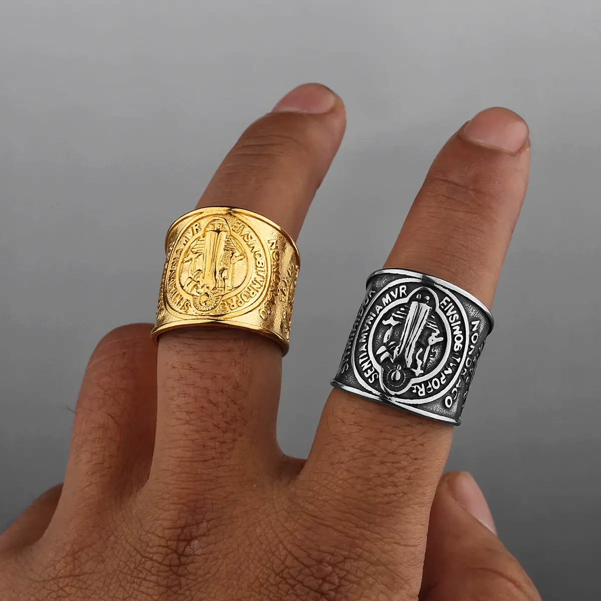 Saint Benedict Image Ring Amen Artisan - Image 7