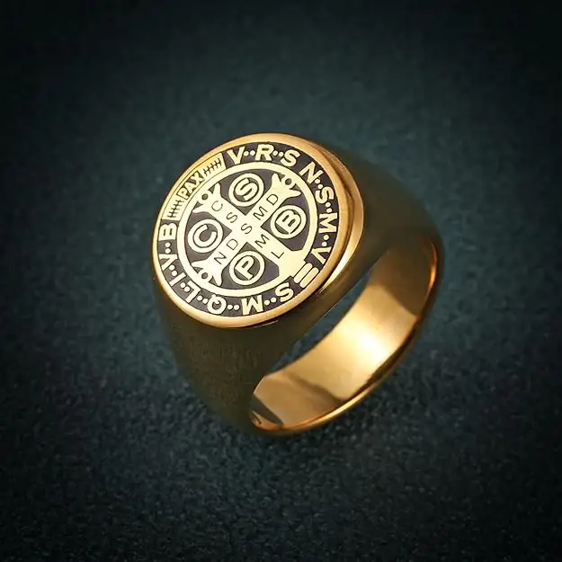 Saint Benedict Medal Ring Amen Artisan - Image 3