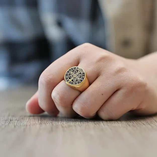 Saint Benedict Medal Ring Amen Artisan - Image 5