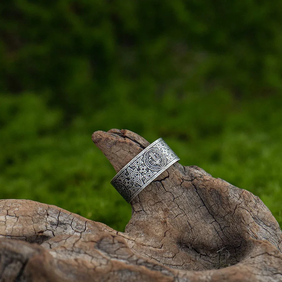 Saint Benedict Medal Ring Amen Artisan - Image 4