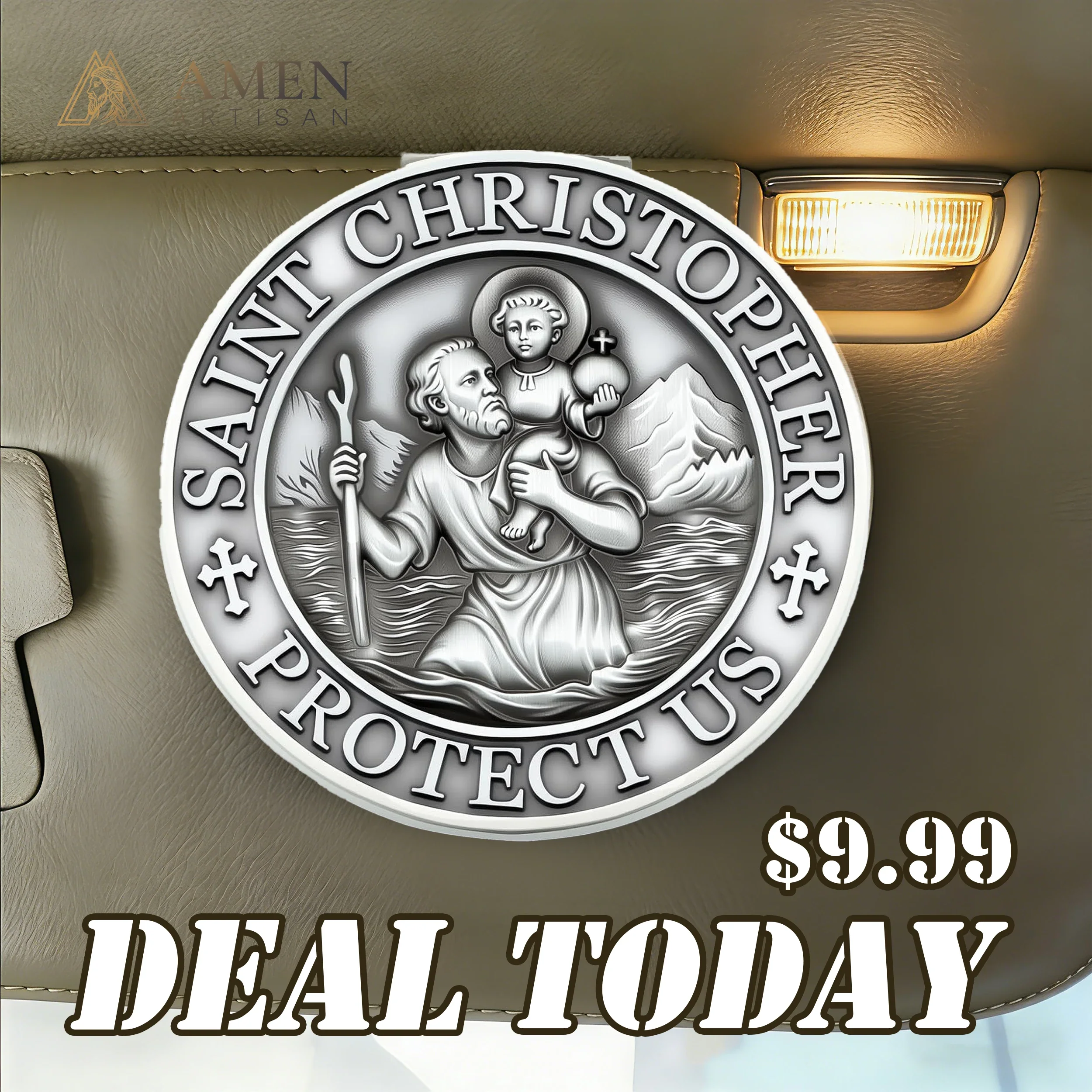 DT-Visor Clip-Saint Christopher