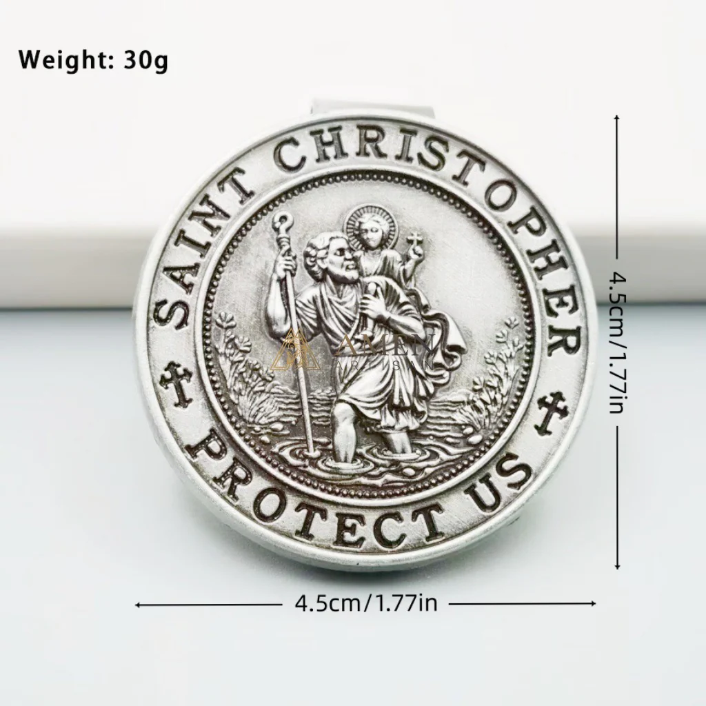 Saint Christopher Protector Car Visor Clip - Image 5