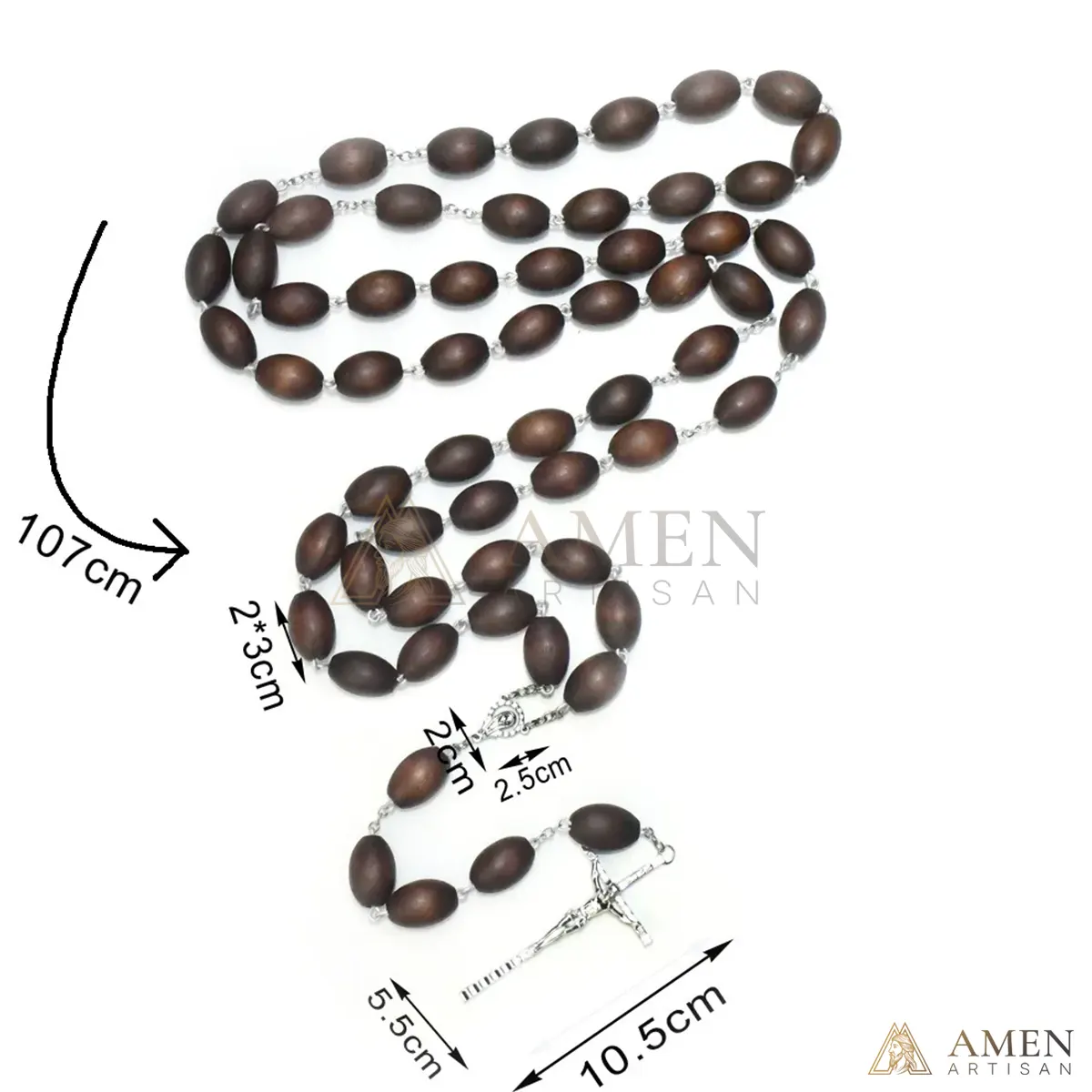 Saint Mary Wall Rosary Amen Artisan - Image 4
