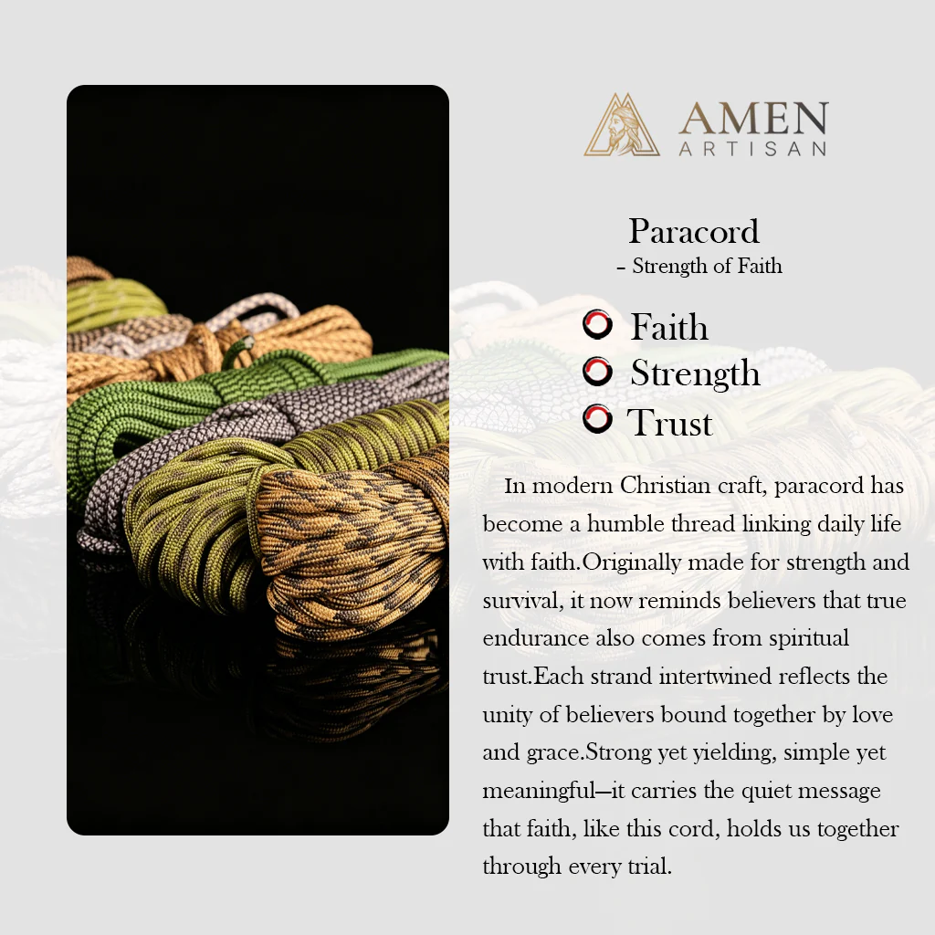 【Deal Today】St. Michael Combat Rosary Paracord Bracelet – Faith & Valor Amen Artisan - Image 16