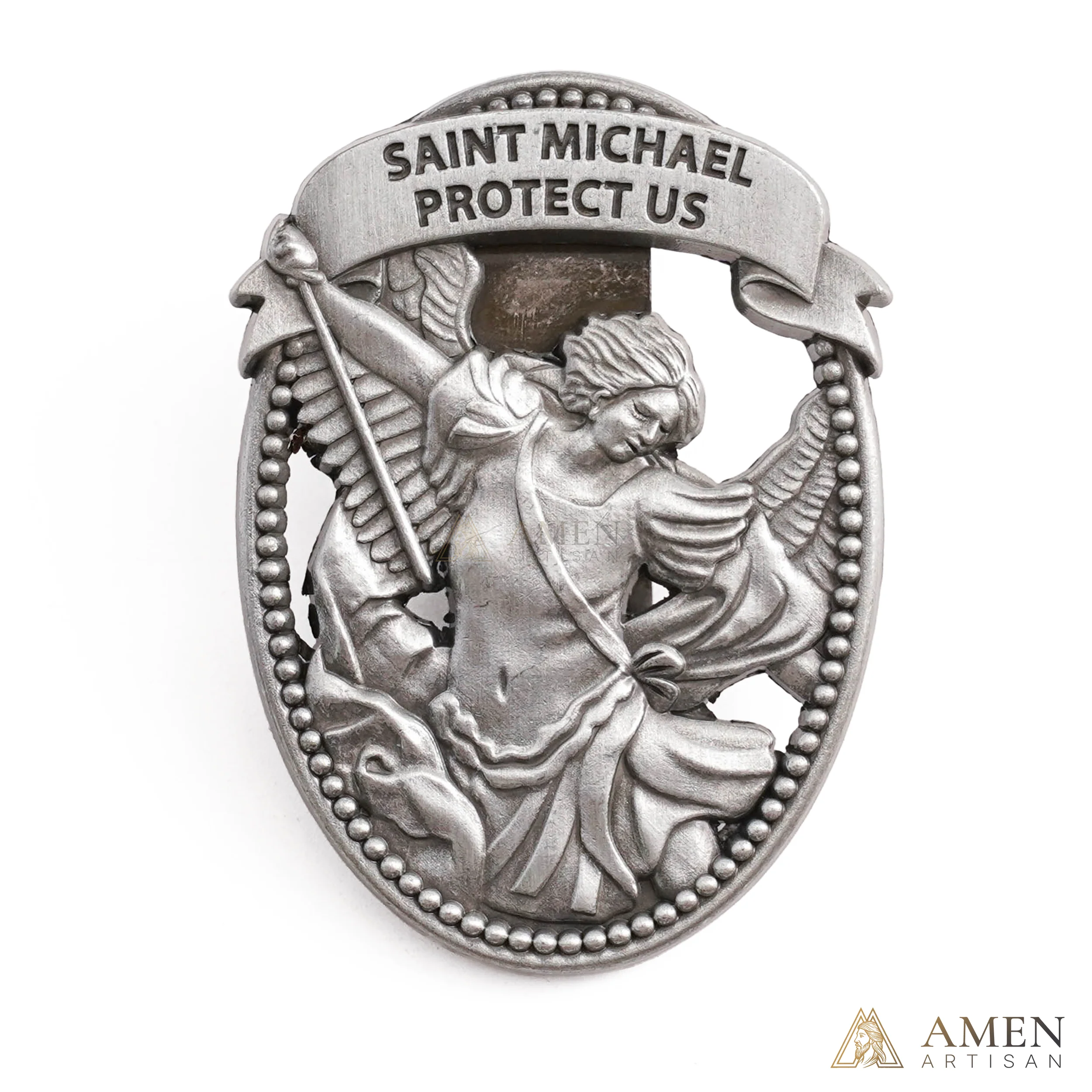 St Michael Medal Car Clip - Image 10