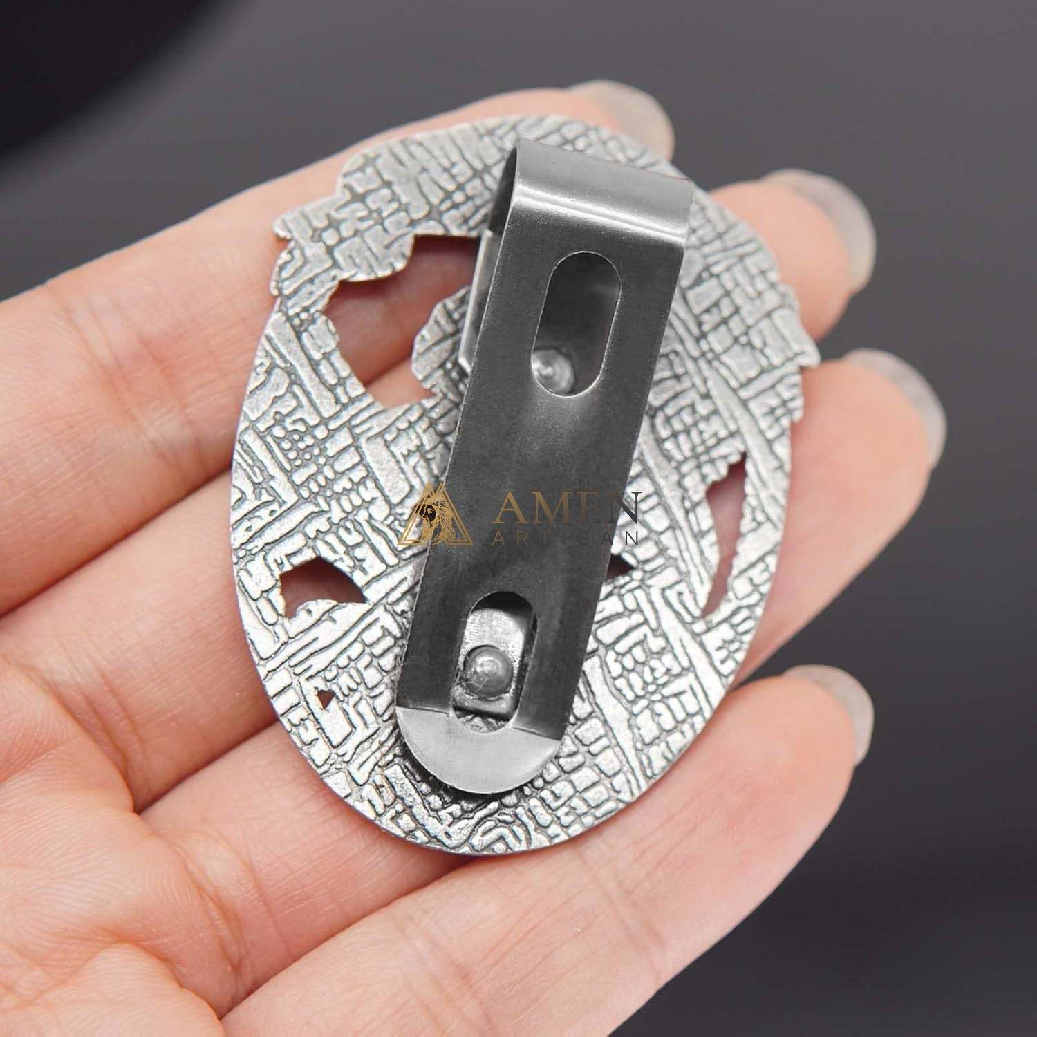 St Michael Medal Car Clip Amen Artisan - Image 5