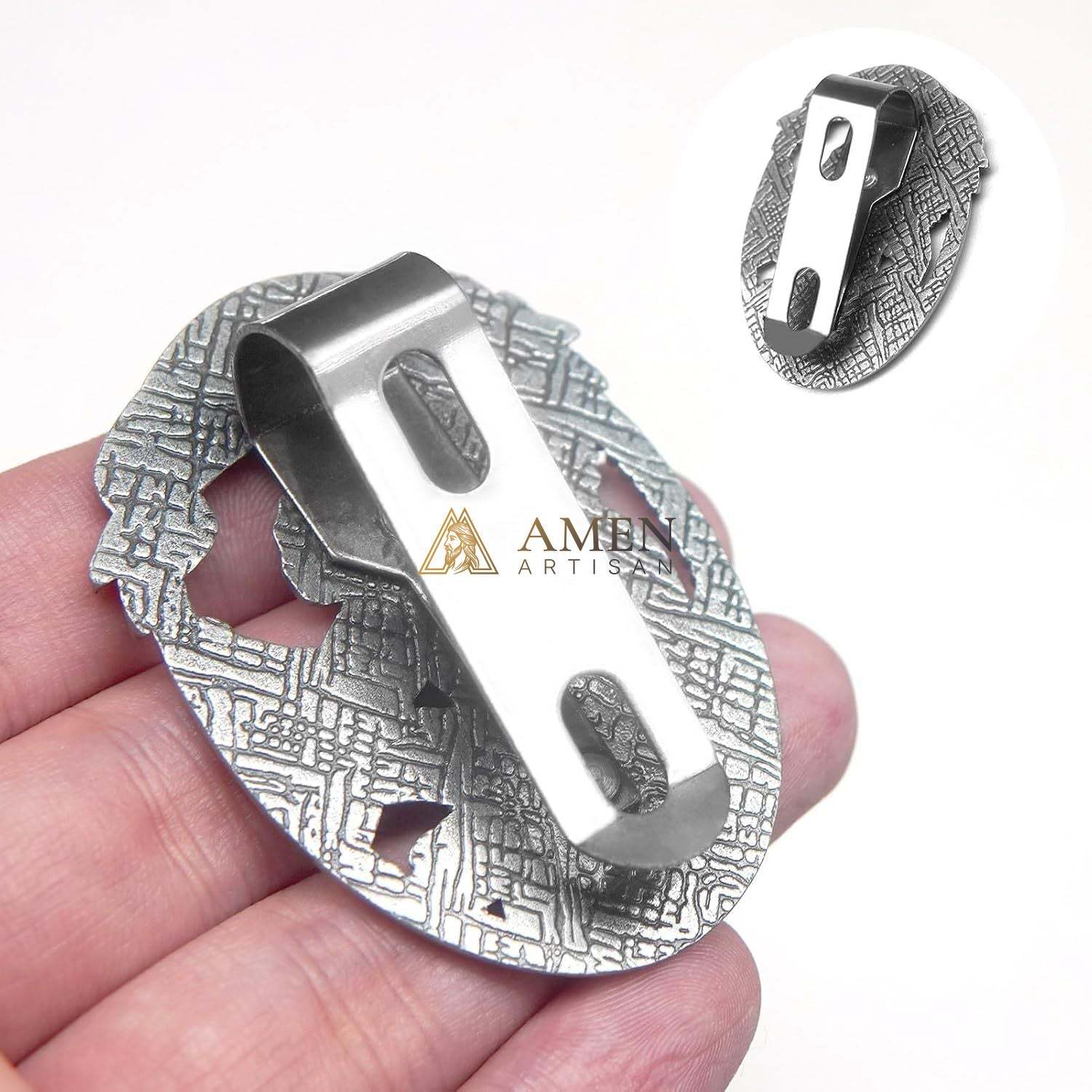 St Michael Medal Car Clip Amen Artisan - Image 6