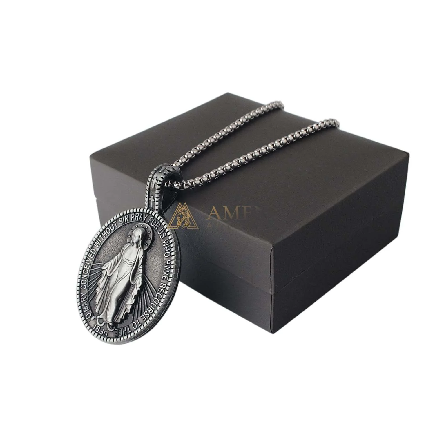 Virgin Mary Titanium Stee Pendent - Image 7