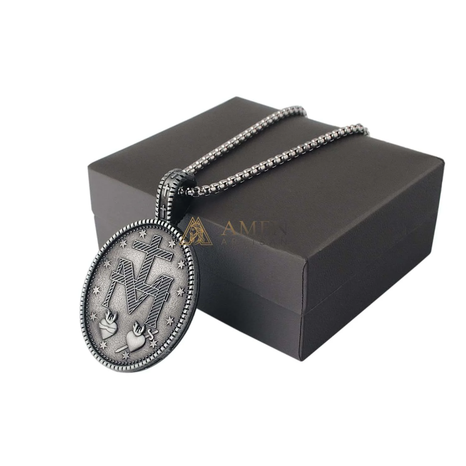 Virgin Mary Titanium Stee Pendent - Image 8